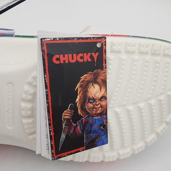 Crocs Chucky Classic Clog Men Size 11 Slip On Childs Play Movie Shoes NEW READ - Picture 9 of 16